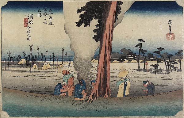 29. Hamamatsu from Tokaido Gojusantsugi by Hiroshige