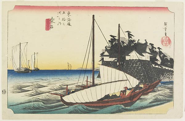 42. Kuwana from Tokaido Gojusantsugi by Hiroshige