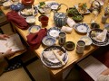 Everyone loved the kaiseki meal, from grilled fish to sushi to tempura.  There wasn't much left on our plates.